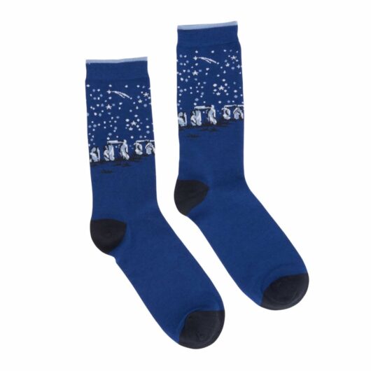 Bamboo Socks - Stonehenge Night Sky Dark Blue