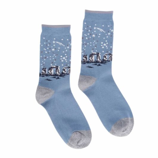 Bamboo Socks - Stonehenge Night Sky Light Blue