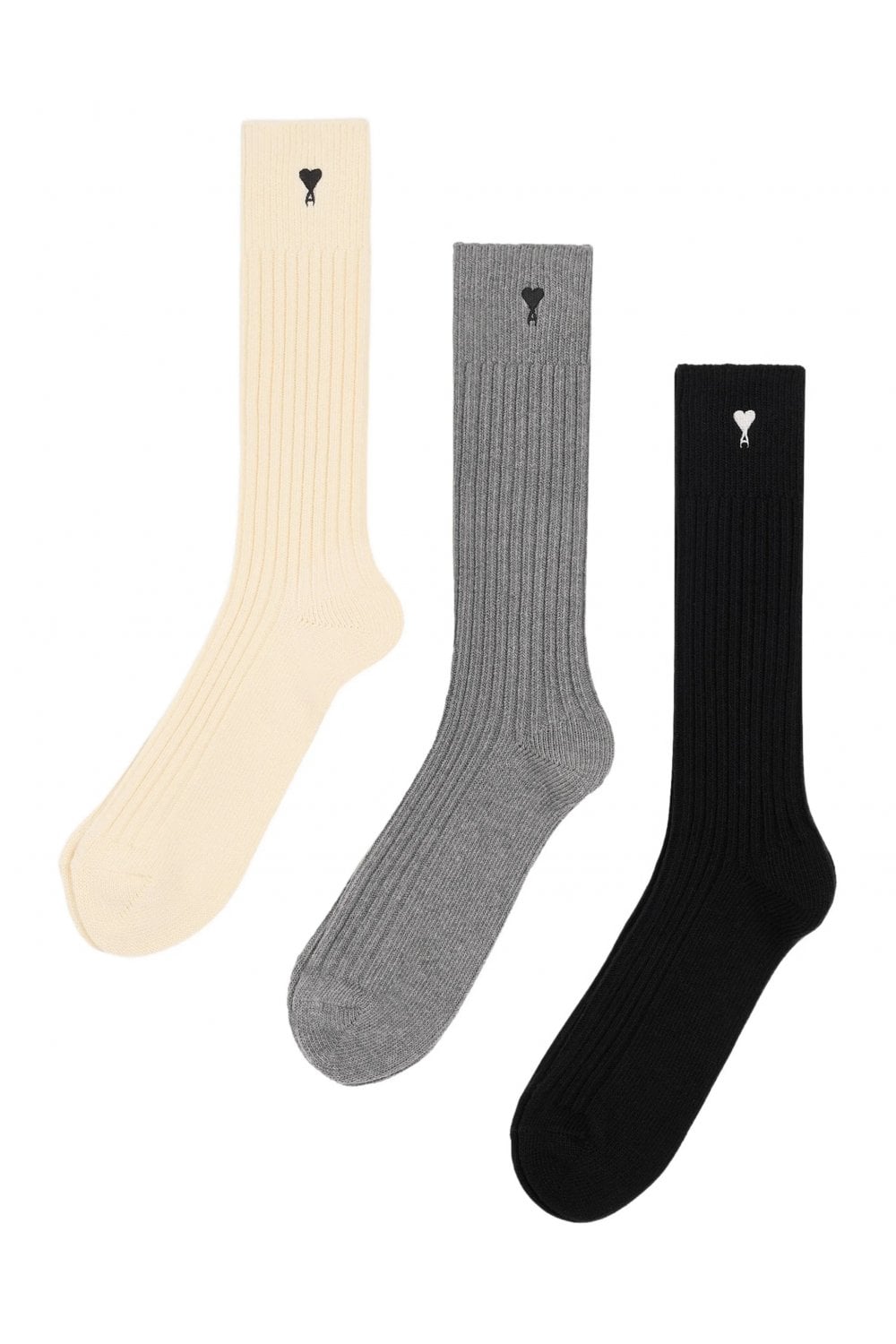 AMI PARIS ADC 3 PACK SOCKS Size: 39-42, colour: VARIOUS