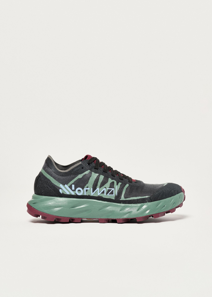 NNormal Kjerag Brut Trail Running Shoes - Red/Green - UK 8