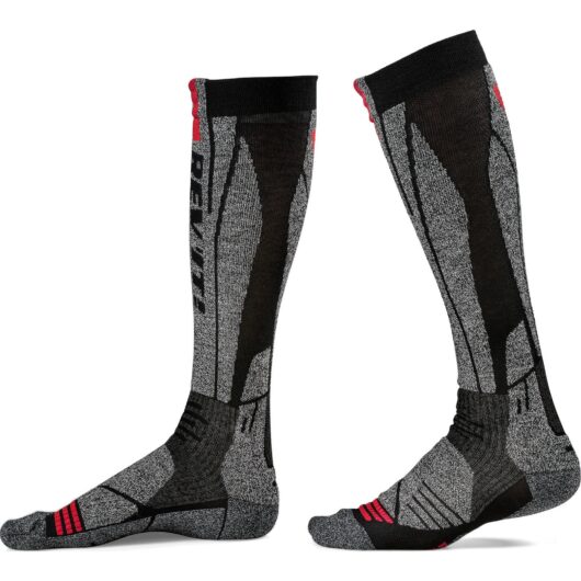 Rev It Kalahari Summer Motorcycle Socks - Dark Grey Red / UK 6-7.5 | EU 39-41