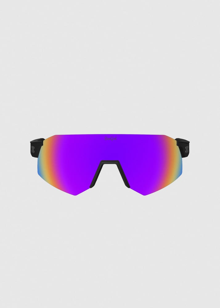 SunGod Ultras Matte Black / 8KO Purple Sunglasses - Matte Black